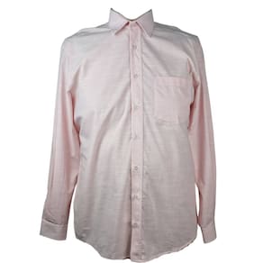 Camisa Social Masculina ML Rosa Plus Size 7 Algodão 100%