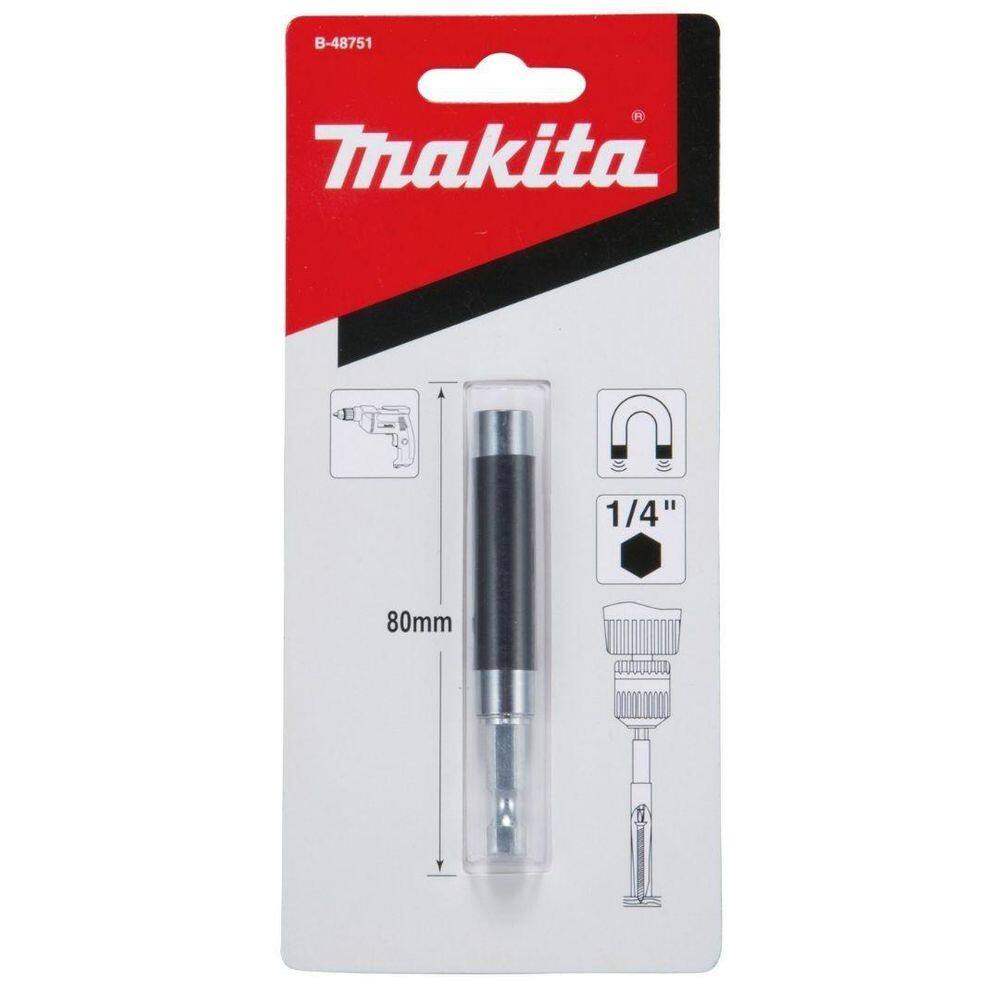 Porta Bits Magnetico Guia Comprimento 80 Mm 1/4 Makita