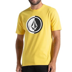 Camiseta Volcom Mega Circle WT25 Masculina Amarelo