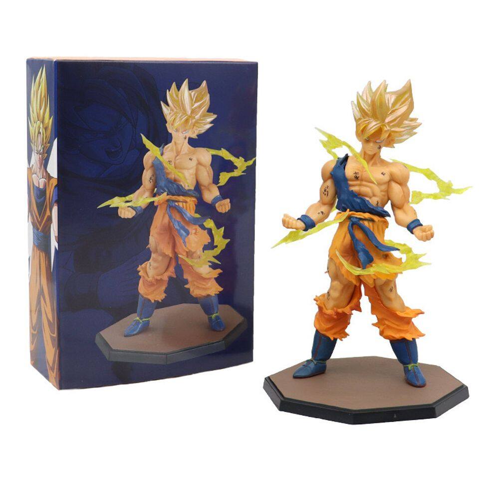 Figura de anime Sanmu Dragon Ball Goku Super Saiyan em PVC