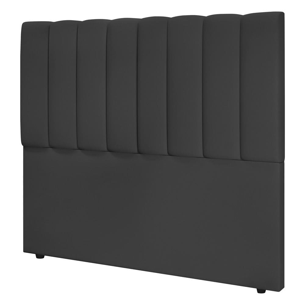 Cabeceira Cama Box Casal Queen Size Kharla 160cm Veludo Cinza - Abmaza