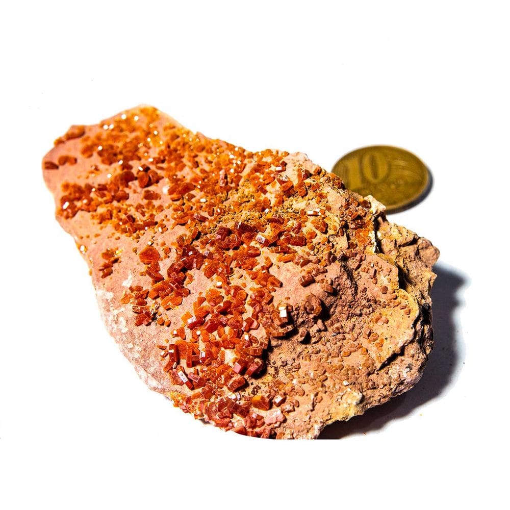 Vanadinita na Base de Laterita Pedra Natural 50 a 100g TipoA