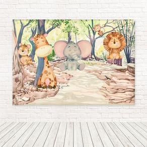 Painel Retangular Tecido 3D Safari 2,00 X 1,50 Frt-5398