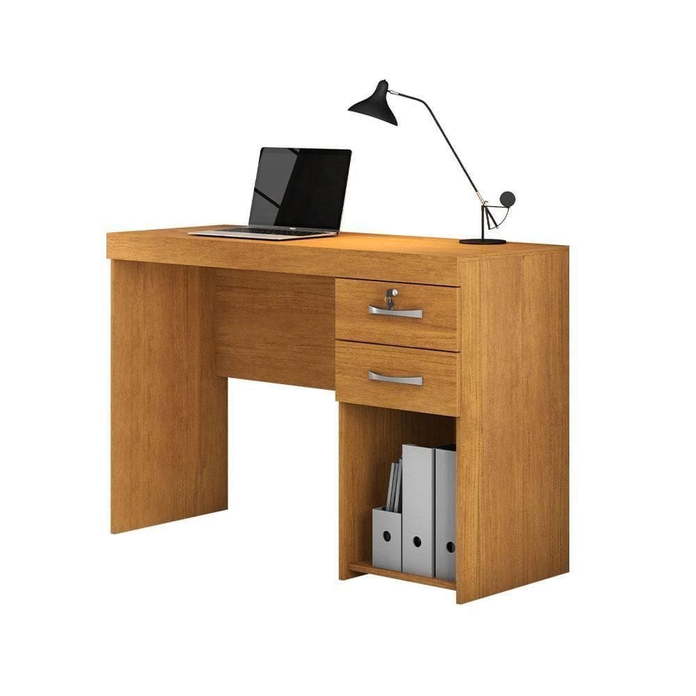 Mesa Escrivaninha Office Iara Com 2 Gavetas Jcm Cinamomo