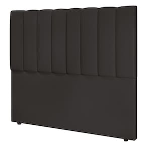 Cabeceira Cama Box Casal Kharla 140cm Veludo Marrom - Abmaza