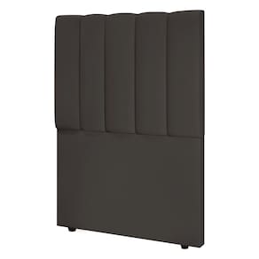 Cabeceira Cama Box Solteiro Kharla 90cm Veludo Marrom - Abmaza
