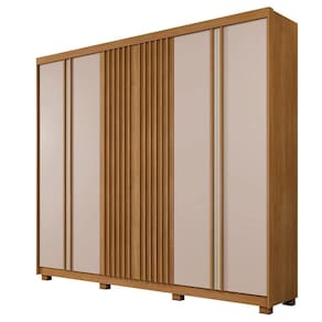 Guarda Roupa Ripado 6 Portas 6 Gavetas Montreal Benetil Cinamomo Off White