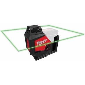Nível de laser Milwaukee M12 3631-20 Verde em plano único de 360°