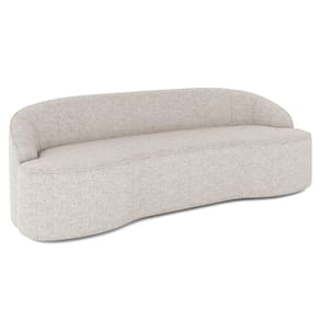 Sofá 5 Lugares Para Sala De Estar Living 280cm Theo D06 Linho Pérola - Mpozenato
