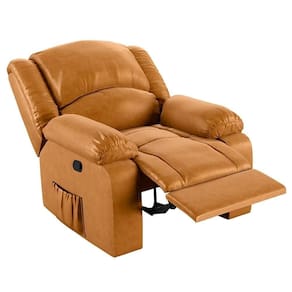 Poltrona Do Papai Reclinável Pietra Wall Fh9 Pu Whisky - Mpozenato