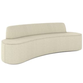 Sofá 2 Lugares Para Sala De Estar Living 150cm Koane D06 Linho Creme - Mpozenato