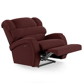 Poltrona Do Papai Reclinável Kalie Power Touch Fh9 Veludo Vinho - Mpozenato