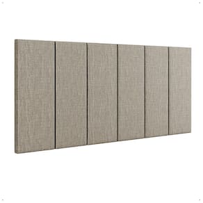 Cabeceira Suspensa Estofada Decoração Quarto Cama Box Casal 1,40 Julia Bege Linho - Lojas RPM