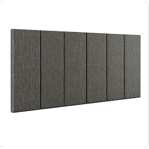 Cabeceira Suspensa Estofada Decoração Quarto Cama Box Casal 1,40 Julia Cinza Linho - Lojas RPM