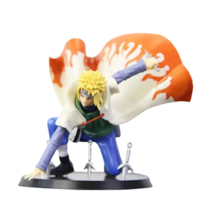 Figura de anime Sanmu Naruto Namikaze Minato PVC com mais de 14 anos
