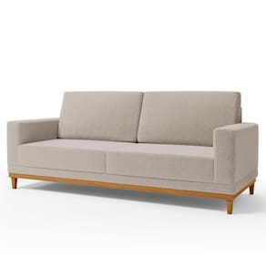 Sofá Living 145cm 2 Lugares Kayrós D05 Boucle Bege - Mpozenato