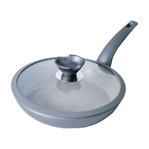 Wok Antiaderente A Indução Revestida Em Granito Com Tampa ø30cm