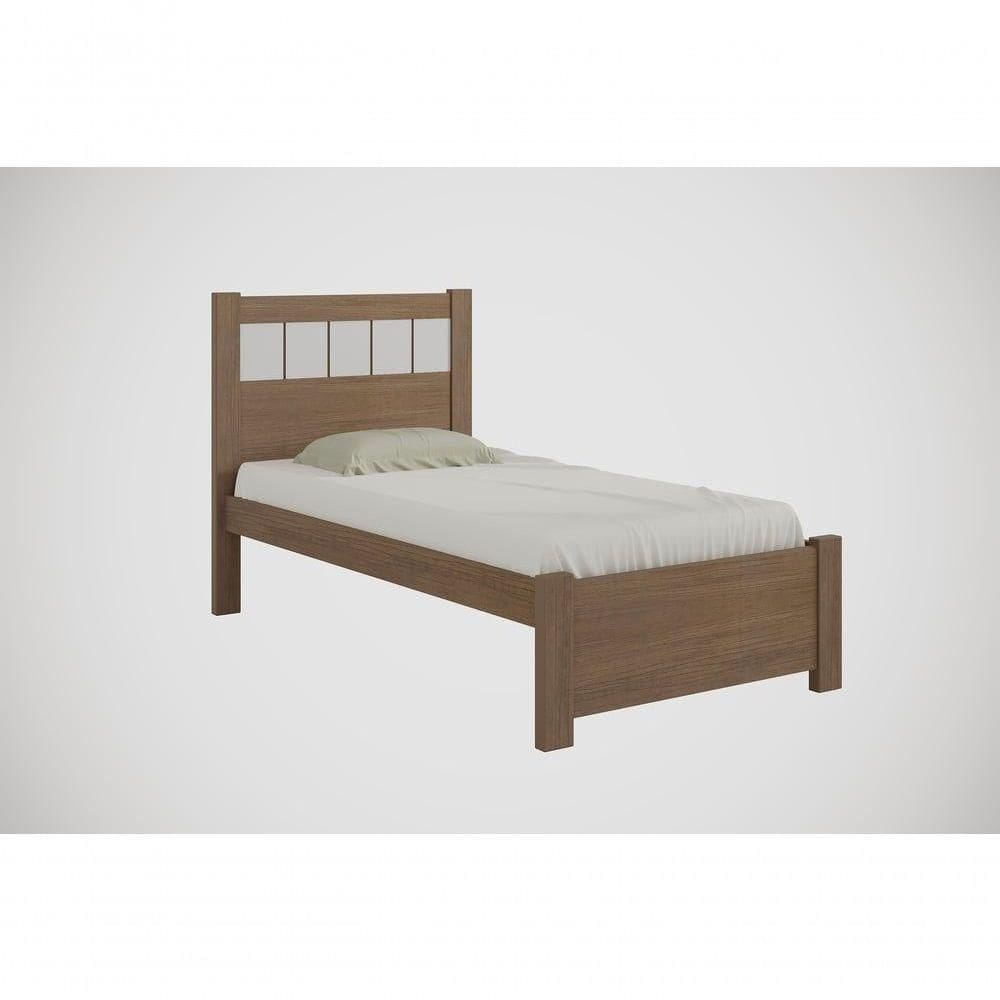 Cama Solteiro Primícia Plus - D` Doro Castanho/off White