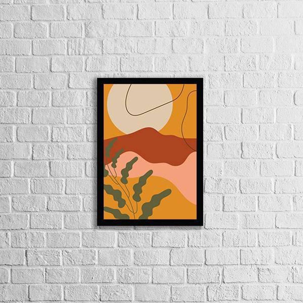 Quadro Abstrato Figurativo Nature 24X18Cm