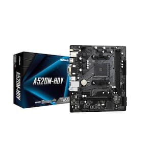 Placa Mãe ASRock A520M HDV Soquete AMD AM4 mATX DDR4