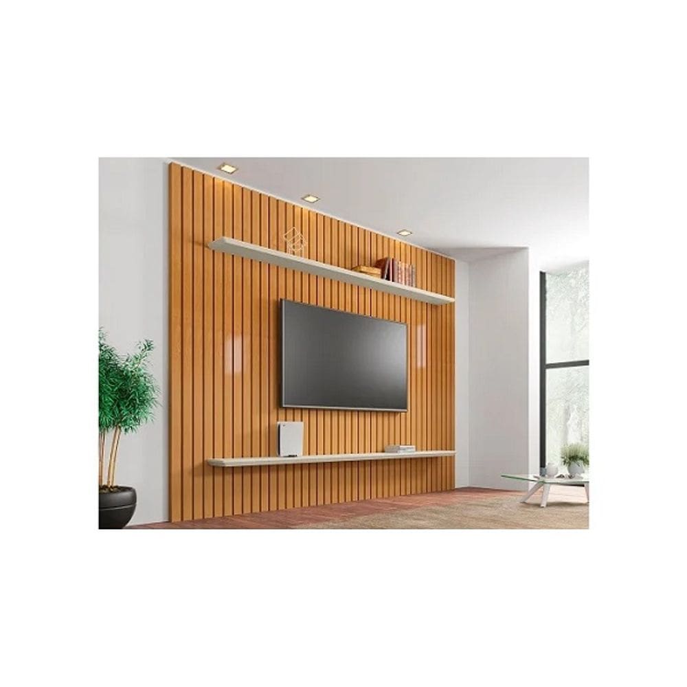 Painel Ripado Roma Cinamomo/Off White - RV Móveis