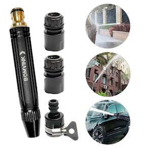 Bico Alta Pressão 3 em 1 | Engate Rápido | Pulverizador Multiuso para Carros, Pisos e Jardins | Fluxo Ajustável e Vedação Antivazamento