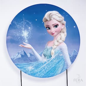 Painel Decorativo para Festa 1,80x1,80 metros Vesti Fácil com Elástico Frozen - Fera Print