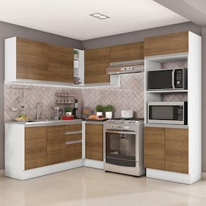 Cozinha Completa Acordes Glamy Rustic 100% MDF Canto Madesa