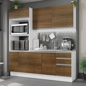 CozinhaAcordes Glamy Rustic MDF 2Gavetas 8 Portas Madesa