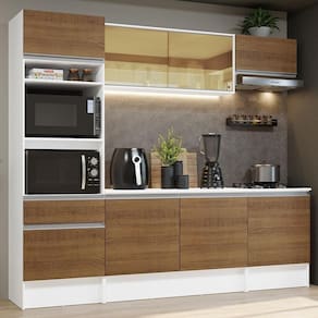 Cozinha Completa Diamante c/ Armário Balcão e Tampo Madesa