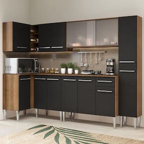 Cozinha Completa de Canto Emilly Space Madesa