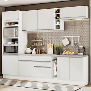 Cozinha Completa Vicenza com Armário e Balcão + Tampo Madesa