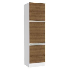 Paneleiro Glamy 3 Portas 60cm Rustic/Branco Madesa