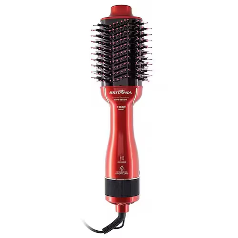Escova Secadora Britânia Bes12v Luz Infrared 1300w Bivolt