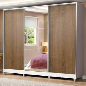 Guarda-Roupa Casal 100% MDF Royale com Espelho Madesa