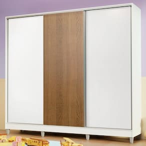 Guarda Roupa Casal MDF Logan 3pts - Madesa