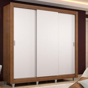 Guarda Roupa Casal Lyon 3 Portas se Correr Madesa