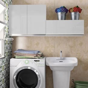 Kit Área Serviço Acordes Glamy MDF2 Armários Aéreos Madesa