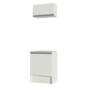 Kit Topázio 60cm 2 PortasAéreo Balcão BrancoMadesa