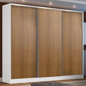 Guarda Roupa Casal Zurique 3 Portas de Correr MDF Madesa