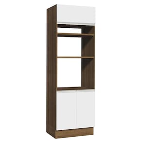 Torre Quente Glamy 70 cm 3 Portas Rustic/Branco Madesa