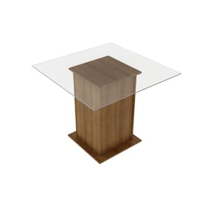 Mesa Rustic Quadrada Tampo de VidroMadesa 5332