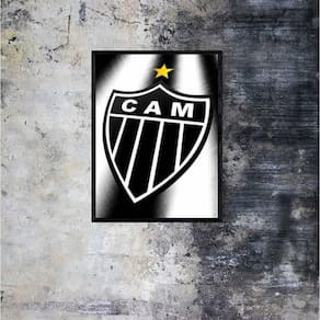Quadro Decorativo Escudo Projetado Atlético Mg