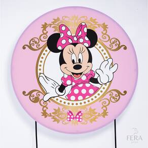 Painel Decorativo para Festa 1,30x1,30 metros Vesti Fácil com Elástico Minnie - Fera Print