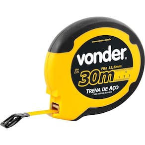 Trena Aço 30Mx12,5Mm Longa Fechada Ponta Gancho - Vonder
