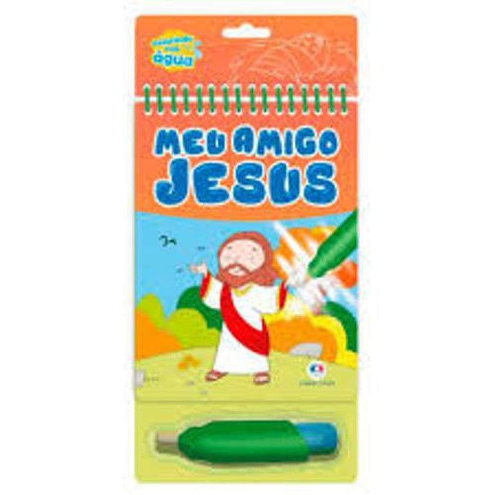 Livro Colorindo Com Água - Meu Amigo Jesus