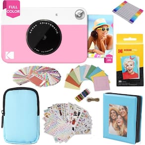 Câmera de impressão instantânea KODAK Printomatic, pacote de presente rosa