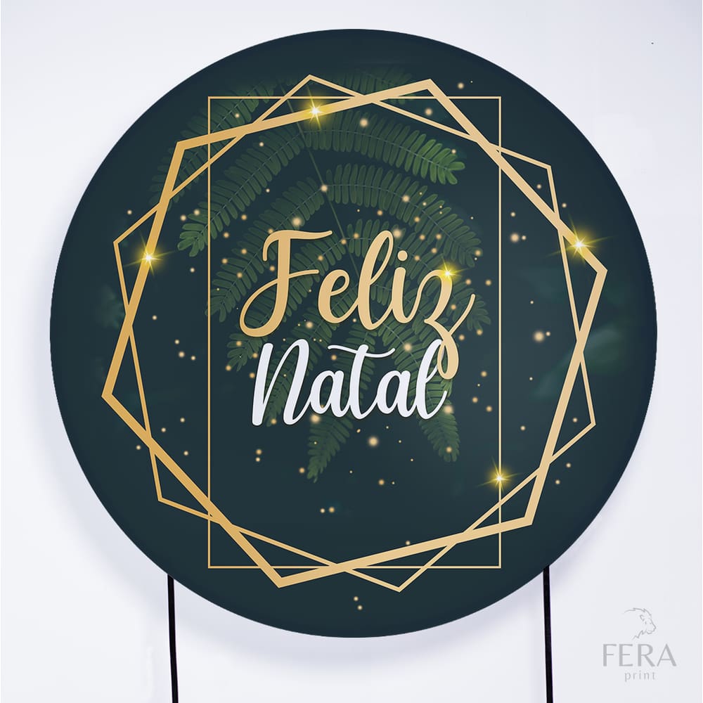 Painel Decorativo para Festa 1,30x1,30 metros Vesti Fácil com Elástico Natal - Fera Print