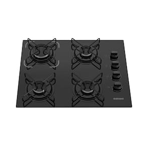 Fogão Cooktop à Gás Itatiaia Essencial 4 Bocas Mesa De Vidro-Bivolt