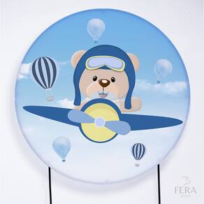 Painel Decorativo para Festa 1,30x1,30 metros Vesti Fácil com Elástico Urso - Fera Print
